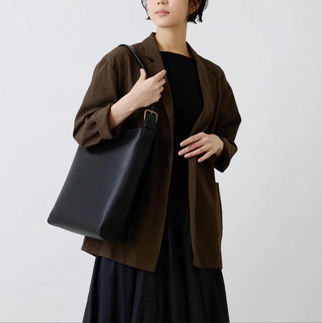 マザーハウス ブライト ワン ショルダー トートバッグ ブラック - メルカリ