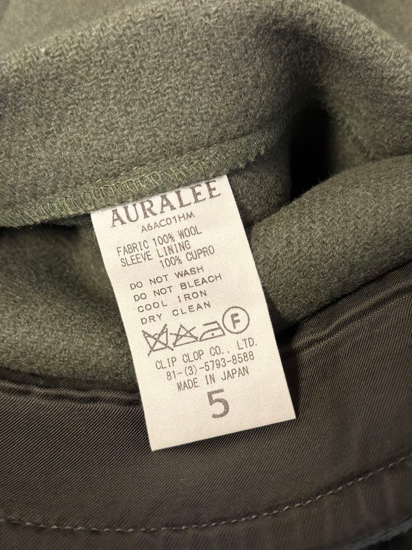 専用】パパより娘の服でいっぱい様▶︎AURALEE ダッフルコート サイズ5