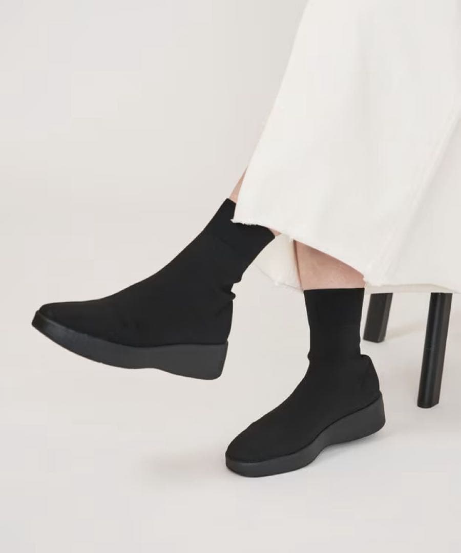 steppiステッピィ　プラットフォームストレッチブーツ黒ブラック24.5/6H プラットフォーム ストレッチブーツ – steppi（ステッピ）公式