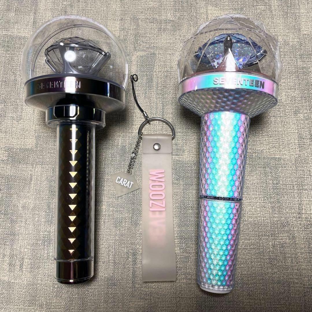 SEVENTEEN セブチ ペンライト VER.2＆VER.3＆ストラップ - メルカリ