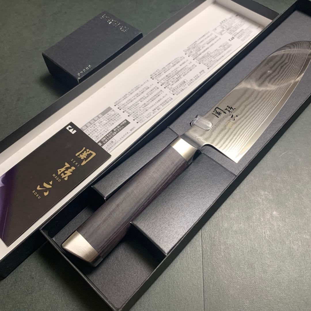 新品 関孫六 ダマスカス 三徳包丁 165mm AE5200 ② 楽天市場】関孫六 ダマスカス 三徳包丁 165mm 貝印 kai AE5200 【 包丁