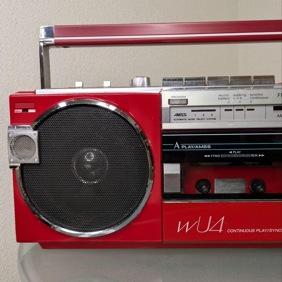 動作品】SANYO サンヨーWカセットデッキMR-WU4 昭和レトロビンテージ