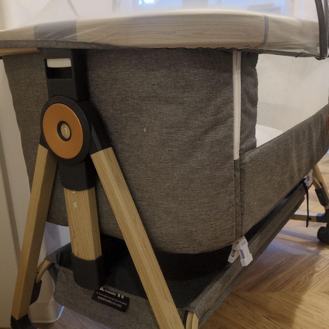 Playkids ベビーベッド グレー Playkids ベビーベッド グレー