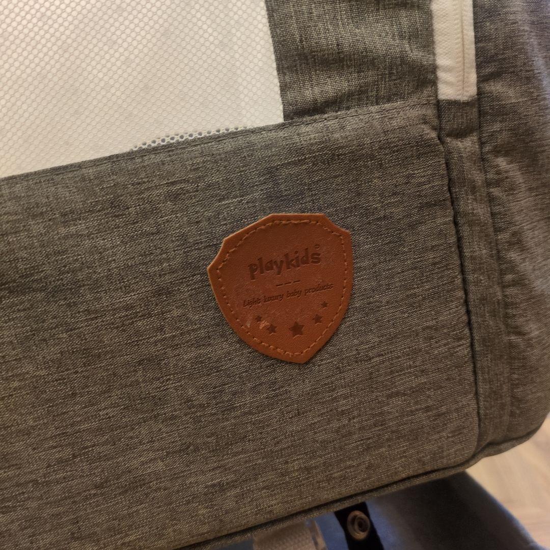 Playkids ベビーベッド グレー Playkids ベビーベッド グレー