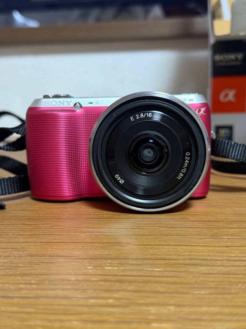 即日発送可】SONY NEX-C3Dダブルレンズキッドカメラ ピンク - メルカリ