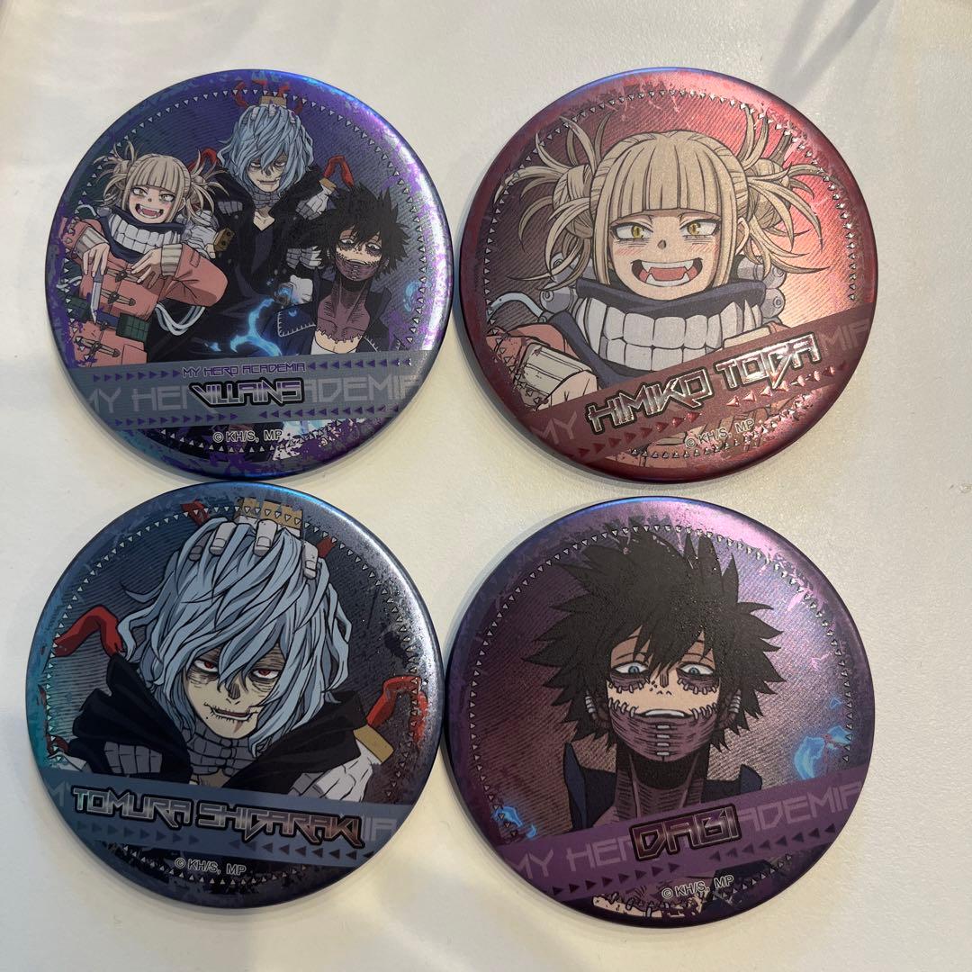 個別売も可・ヴィラン連合 缶バッチ（死柄木弔・荼毘・トガヒミコ