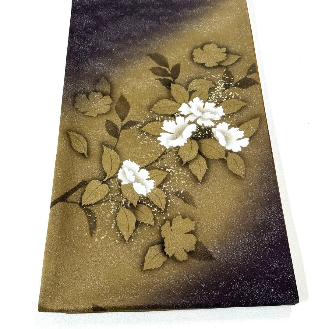 専用帯82 613 二本セット○日展作家 丹下雄介 高級 正絹 落款 袋帯