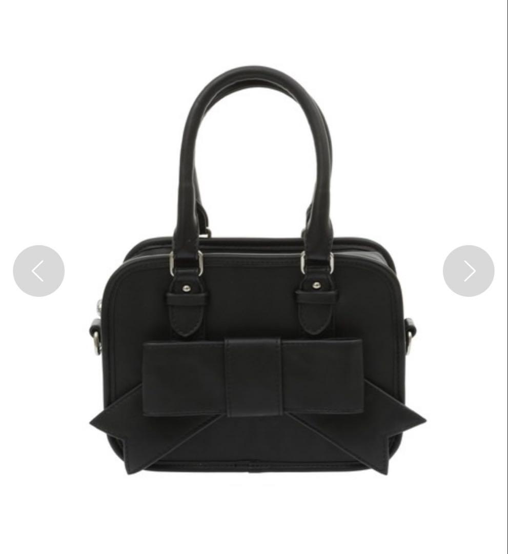 Candy Stripper リボンショルダーバッグ ブラック - メルカリ