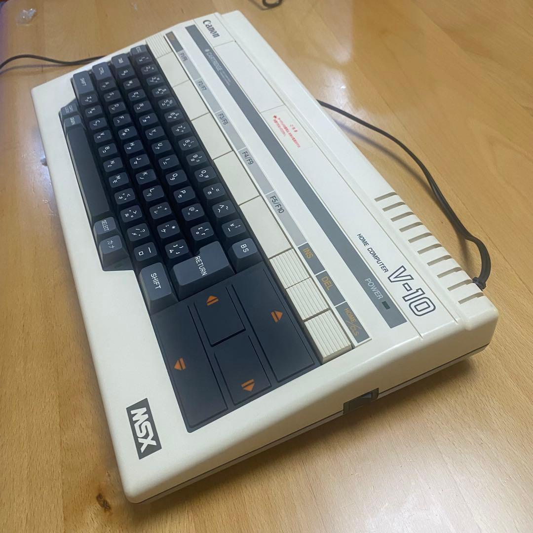 レア希少】MSX Canon V10 コンピューター(起動確認済/解説書付属