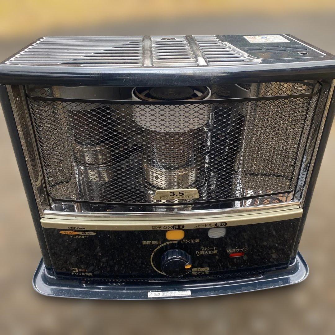 自然通気型開放式石油ストーブ 3.5kW 黒　sx-e3521wy コロナ