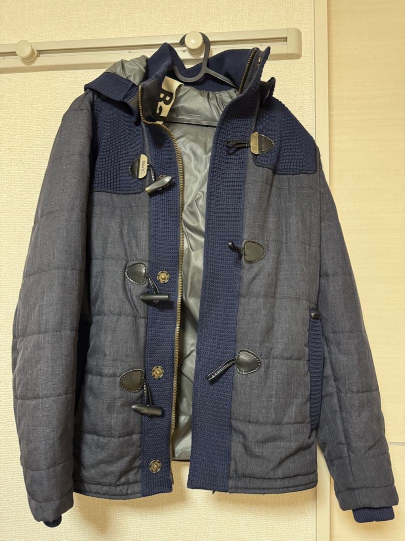 BARK ダークグレー フード付きダッフルコート 楽天市場】【中古品】【メンズ】 BARK バーク ニットダッフルコート