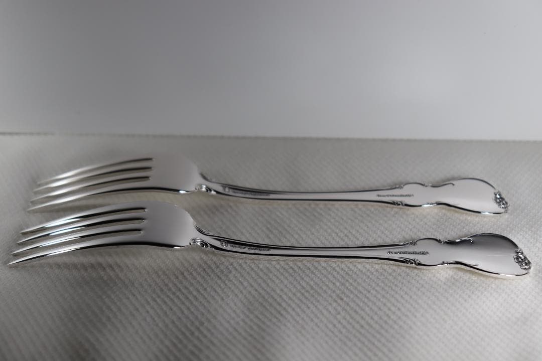 アメリカ□TOWLE社□スターリング製ディナーフォーク2本セット□とても
