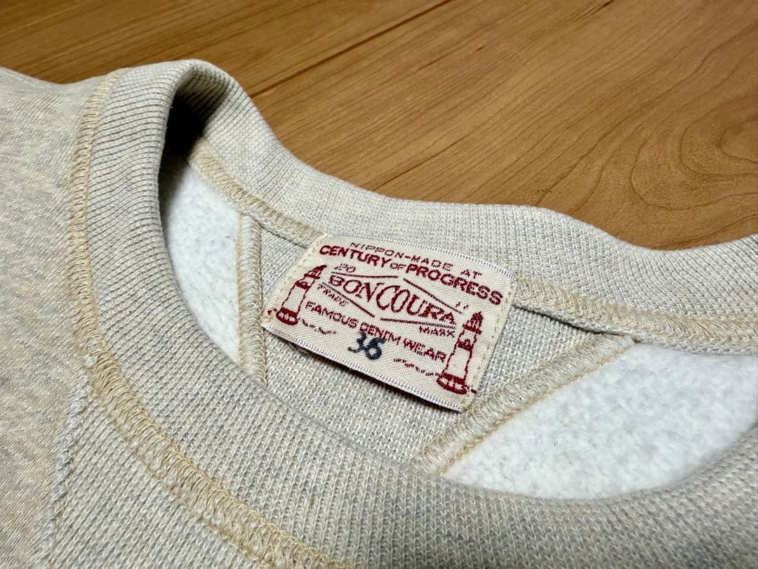 《最終値下げ》BONCOURA 両Vトレーナー バックプリント 36