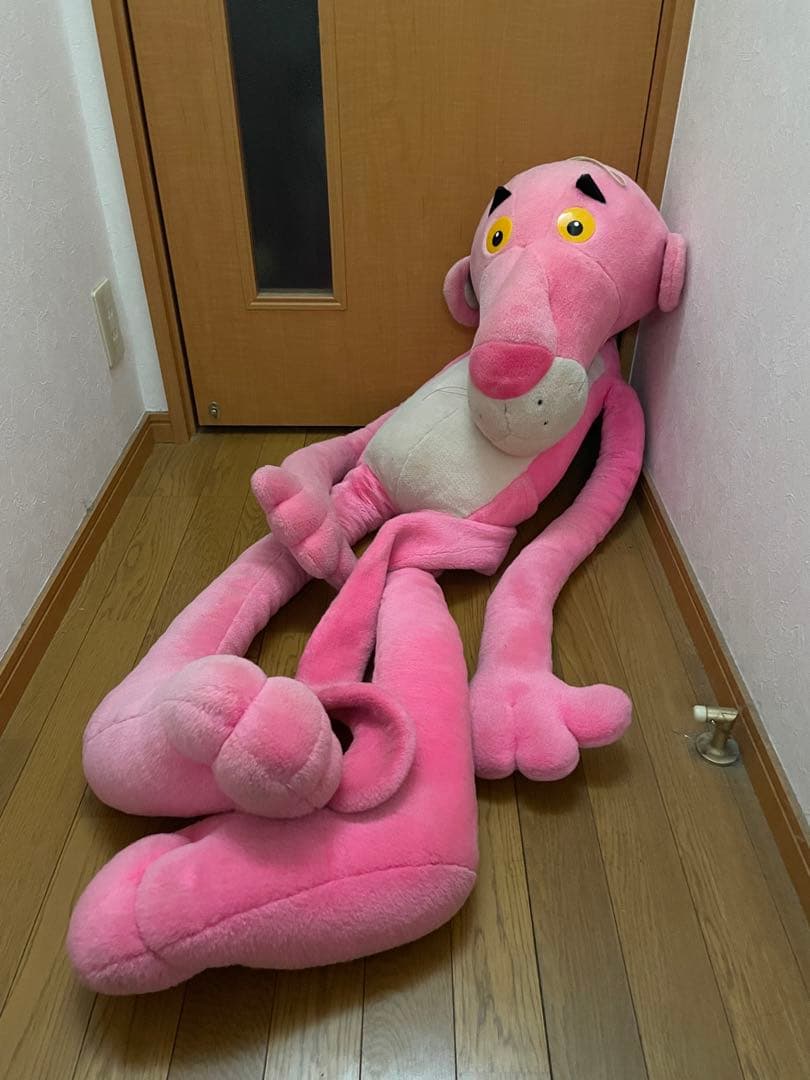 レア！ピンクパンサーぬいぐるみ特大120cm - メルカリ