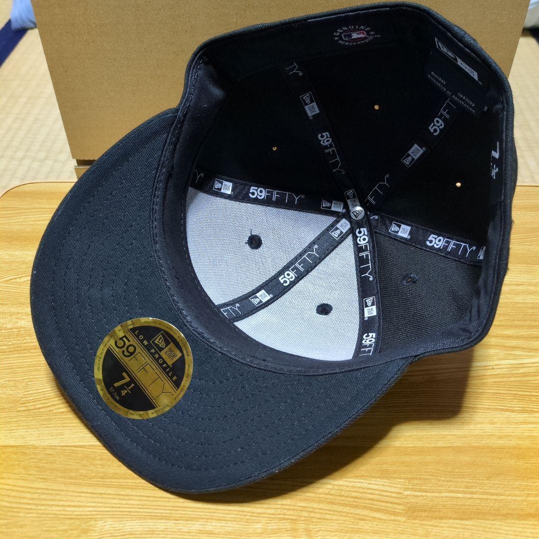 極々美品✨】ニューエラ LAロゴ刺繍 ベースボールキャップ 黒 おまけ