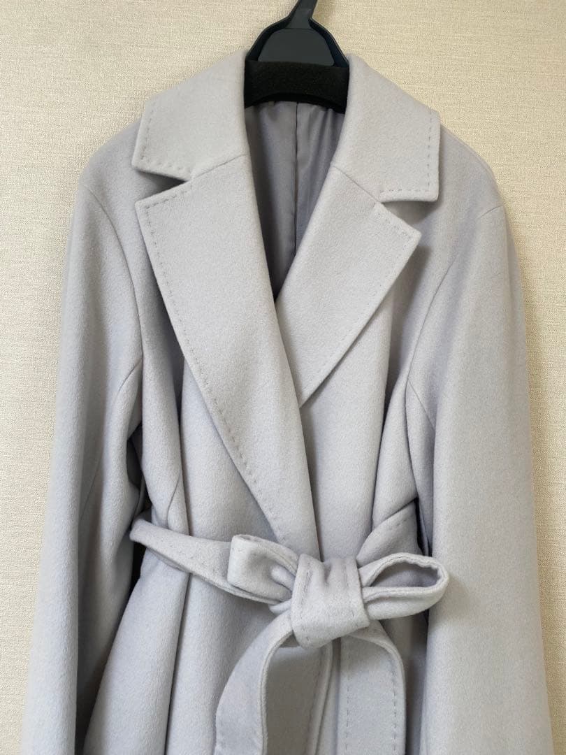 新品 スナイデル ウールヤクベーシックコート 0サイズ ライトグレー