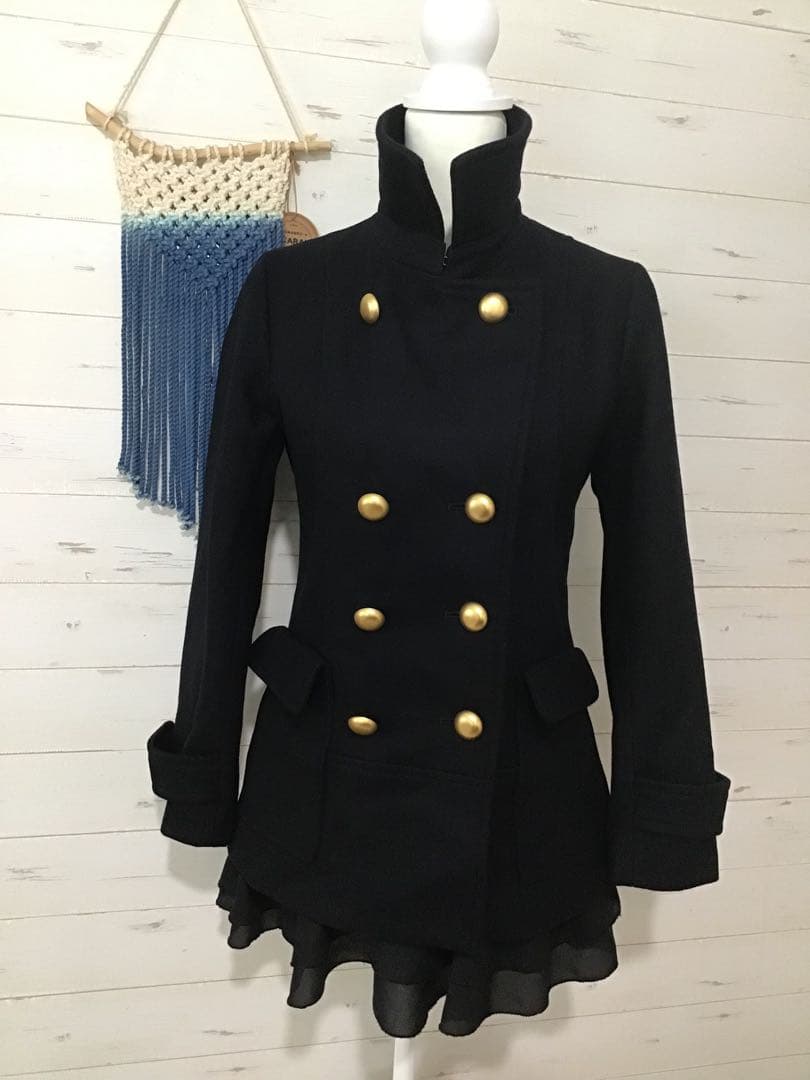 グランジ ダークコア 姫 NANA スタンドカラー ピーコート ナポレオン