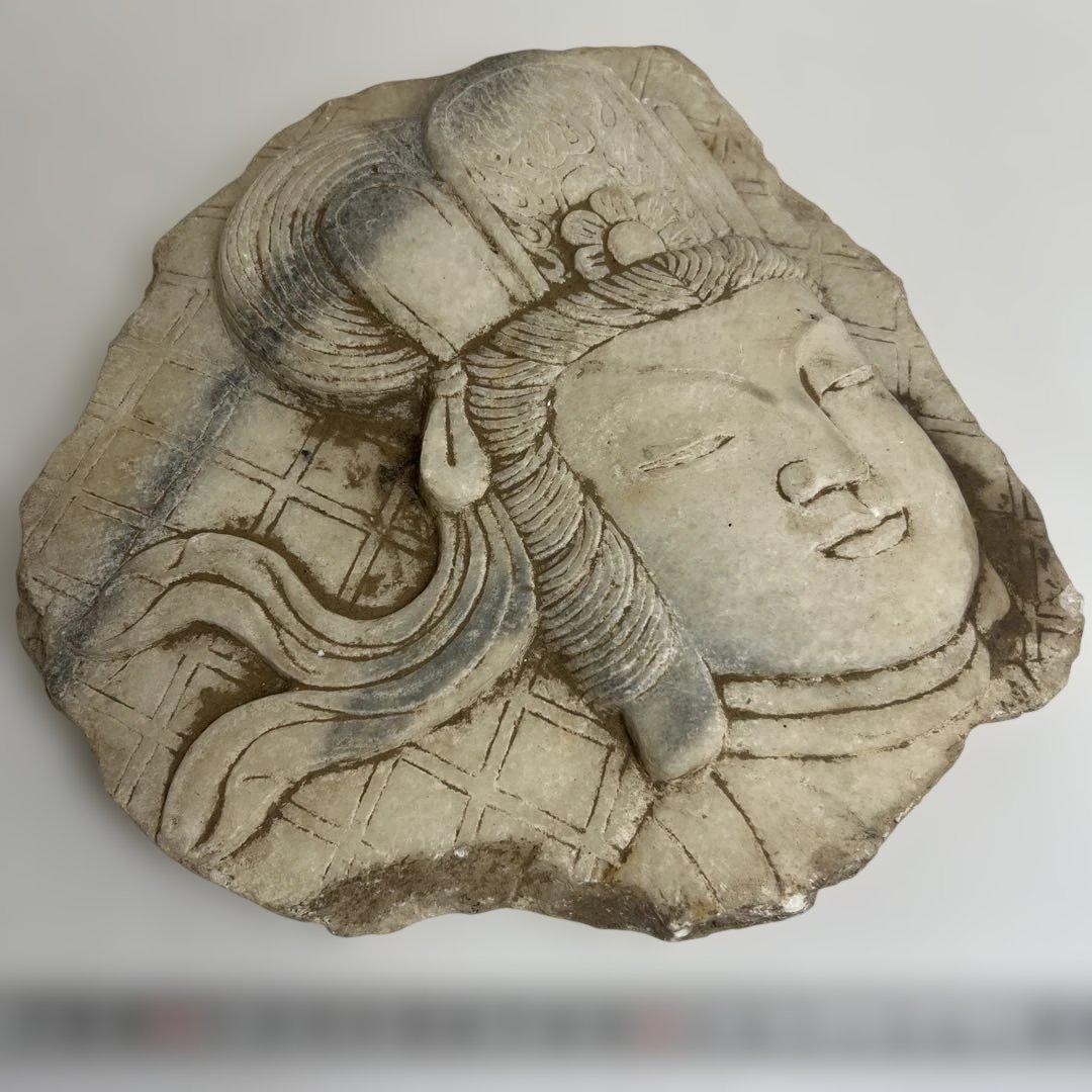 中国清時代　大理石　硯　盲仏　幅25㎝ 東K8-0202① タサコサ 宋坑端渓硯 天然 5.0吋 - 書道用品、墨、墨液、紙、筆を卸価格でご提供