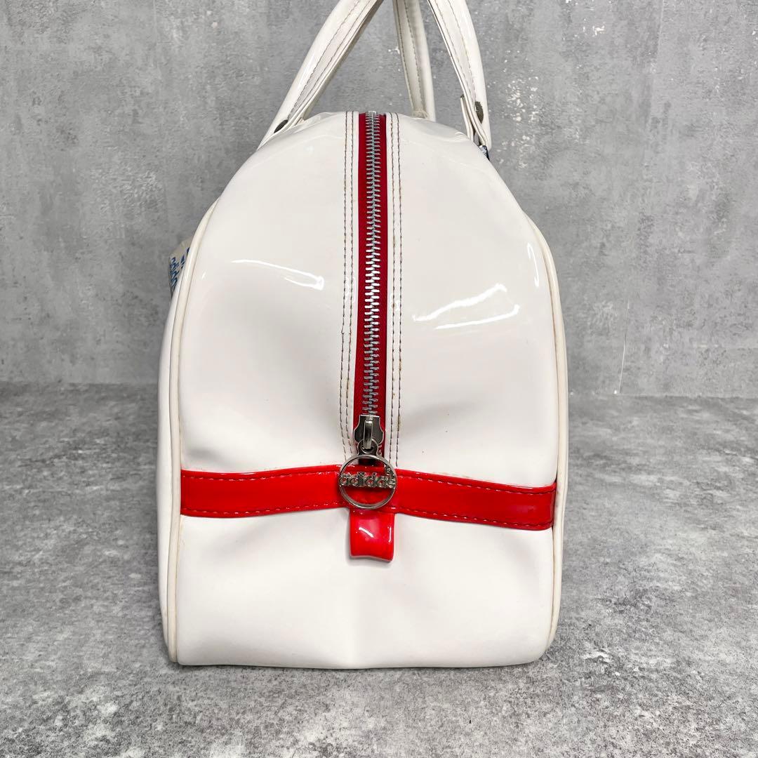 激渋美品 80s vintage adidas エナメル ボストンバック】 - メルカリ