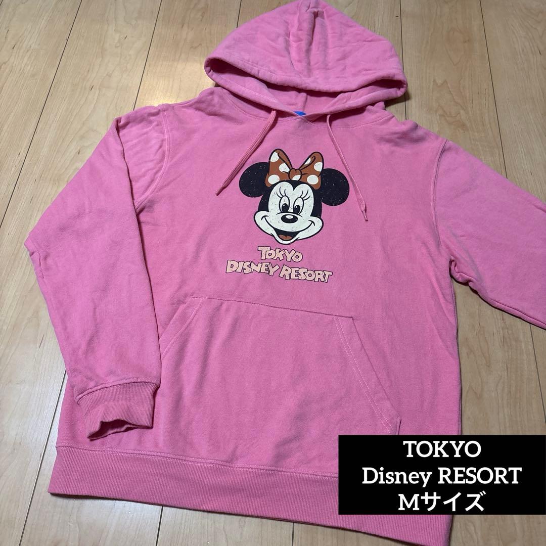 ディズニーリゾート ミニーちゃん パーカー M ピンク パルパルーザ