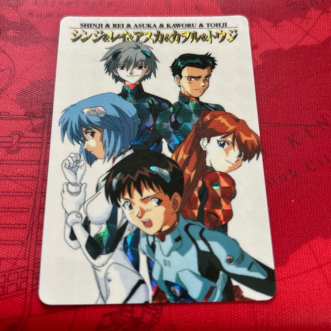 17エヴァンゲリオン カードダス シンジ&レイ&アスカ&カヲル&トウジ