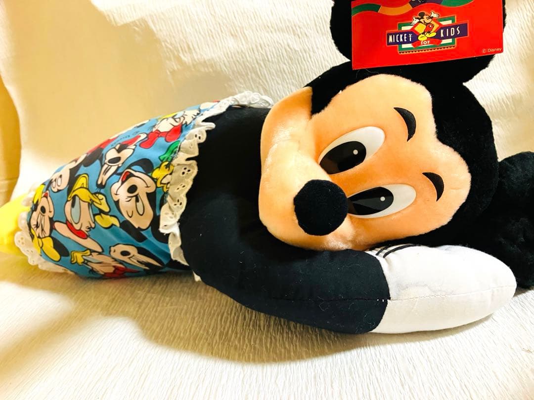 未使用】ミッキーマウス 特大 / ヴィンテージ ぬいぐるみ タグ付き 激