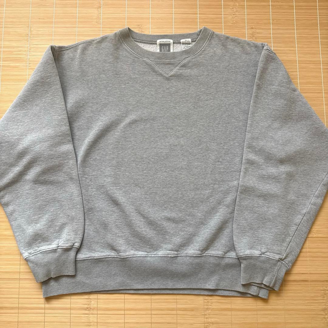極美品 old gap スウェット グレー 前V ヴィンテージ Mサイズ 90s