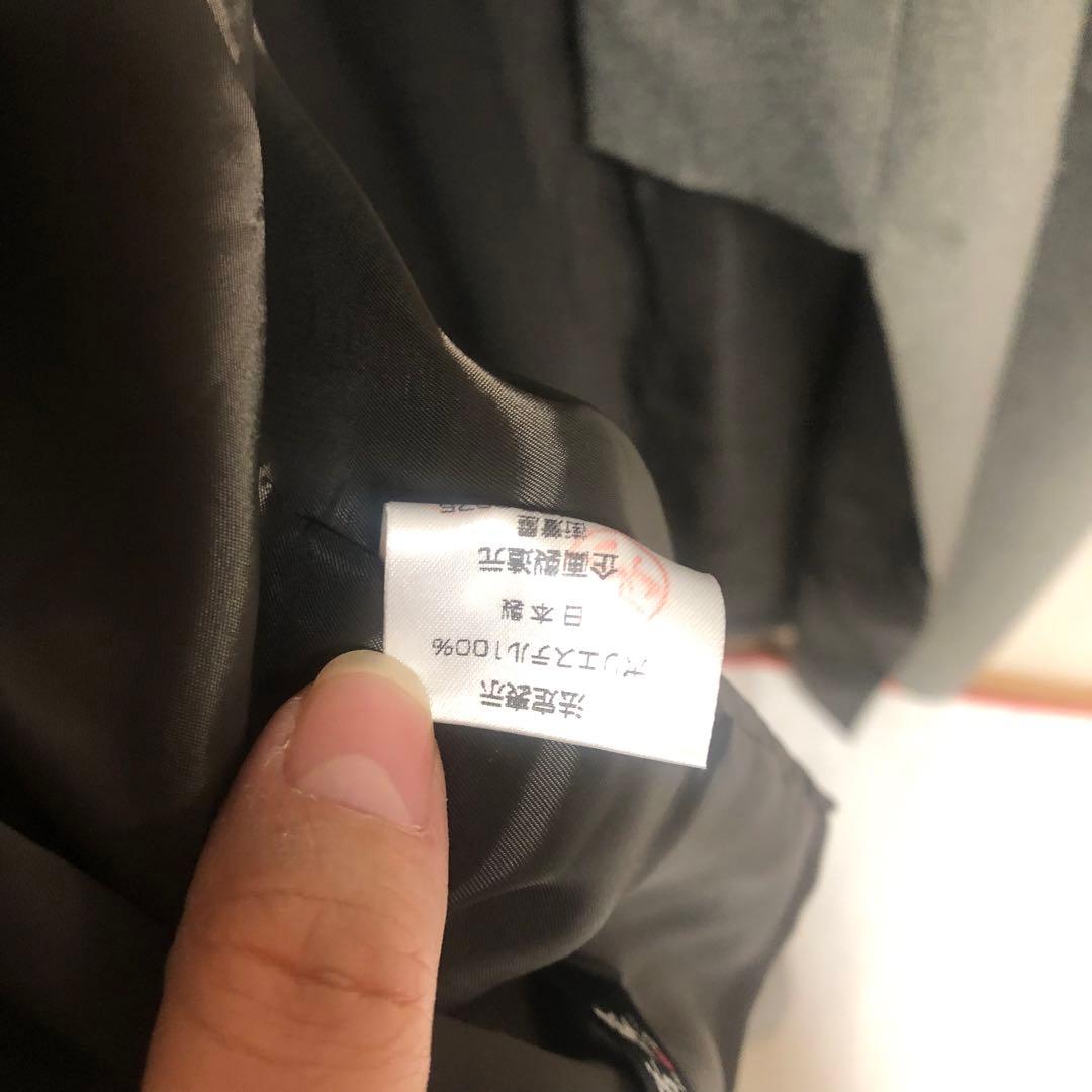 【未使用　トールサイズ】東レ　江戸　万筋　アンサンブル　裄丈70.5 身丈170