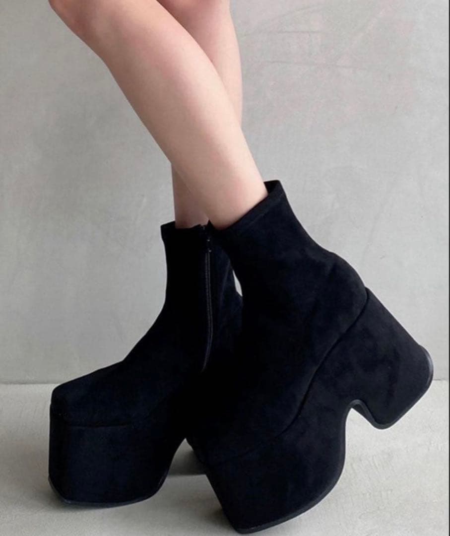 RESEXXY リゼクシー 新作 スエード ショート ブーツ 厚底 23.5cm