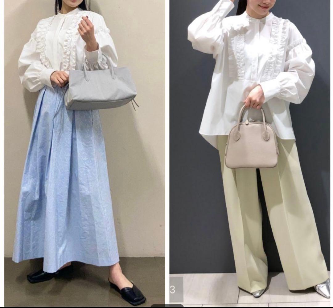 未使用 セオリーリュクスVALENTINE SHIRTフリル 白38 ブラウス - メルカリ