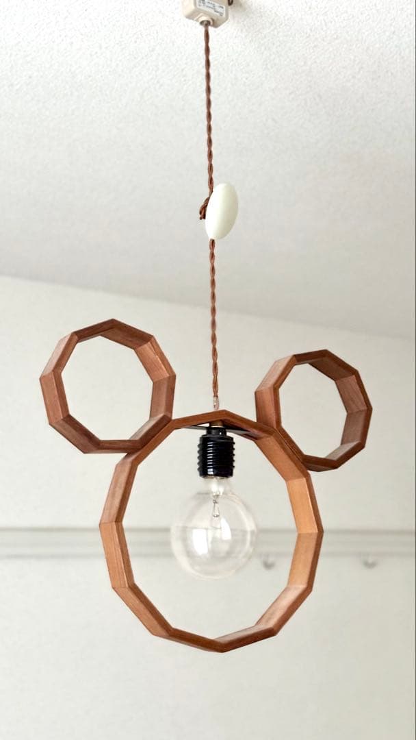 unico ミッキーマウス型ペンダントライト - メルカリ