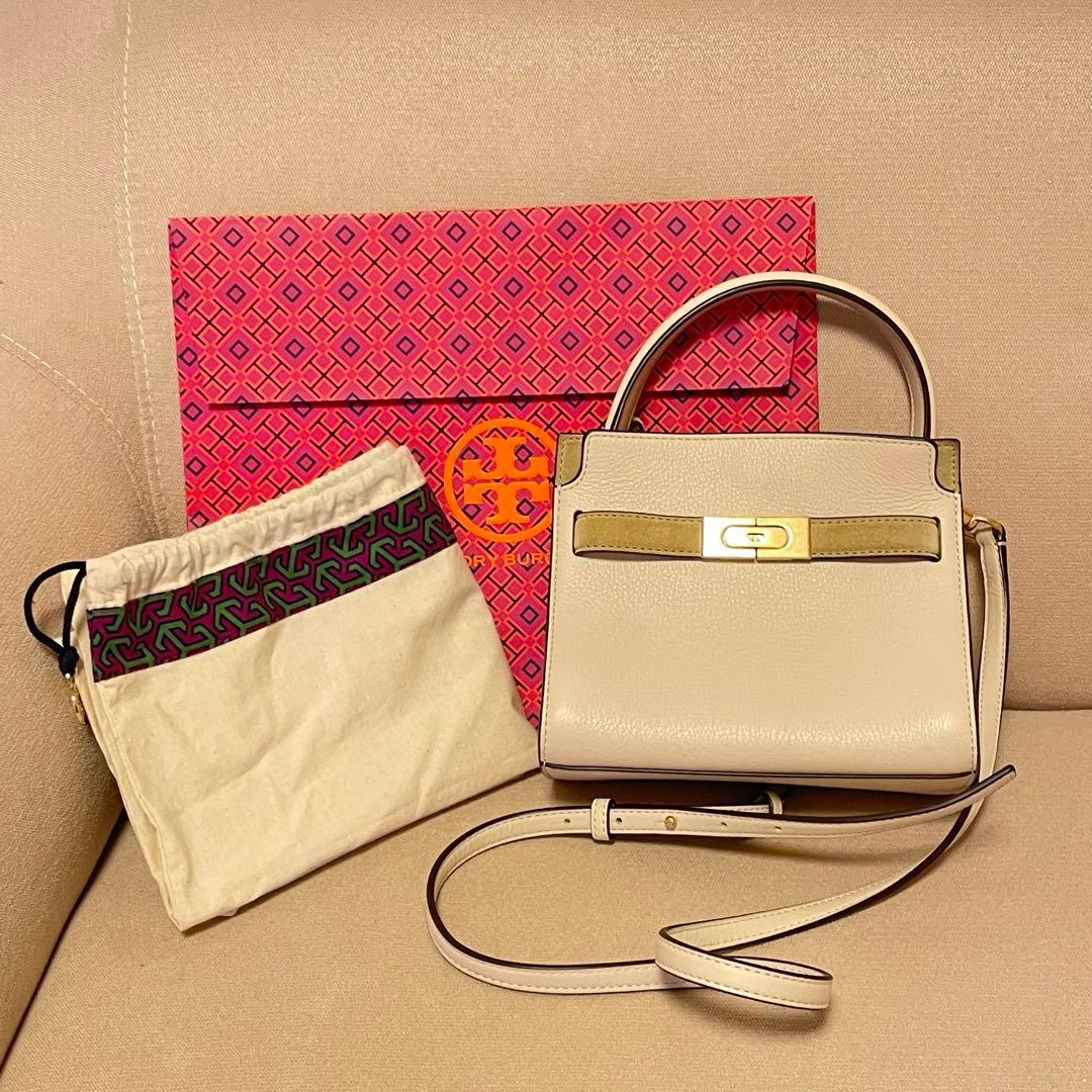 TORY BURCH リー ラジウィル プチ ダブルバッグ 白 - メルカリ