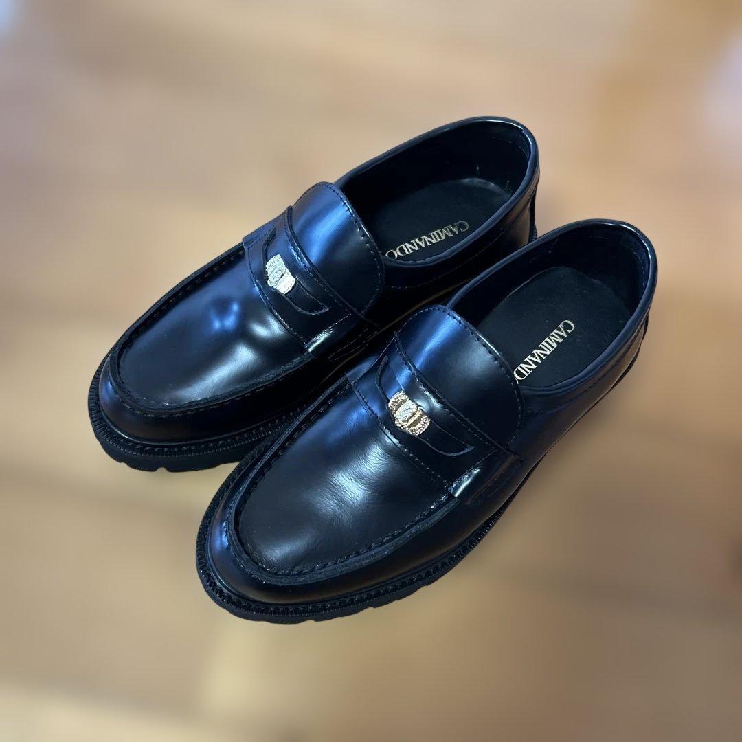 別注＜CAMINANDO＞レザー ローファー23cm 別注】＜CAMINANDO＞レザー コインローファー スライダー