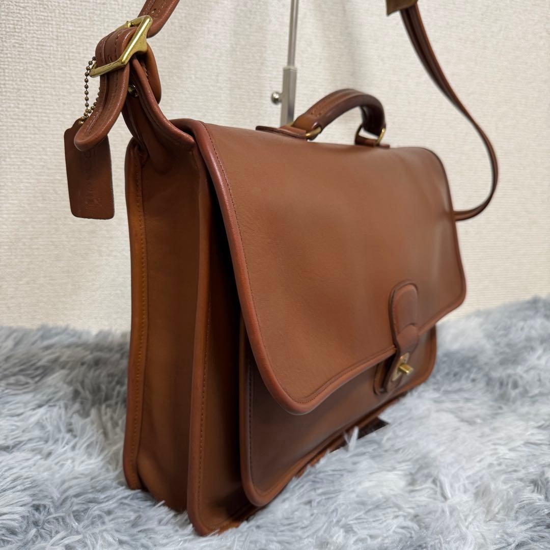 COACH オールドコーチ ビンテージ 5180 ブルリーフケース 2way - メルカリ