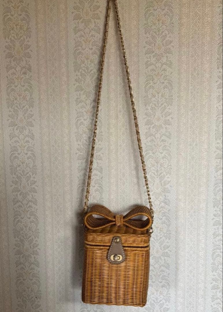 Anatelierリボン付きかごバッグ - メルカリ