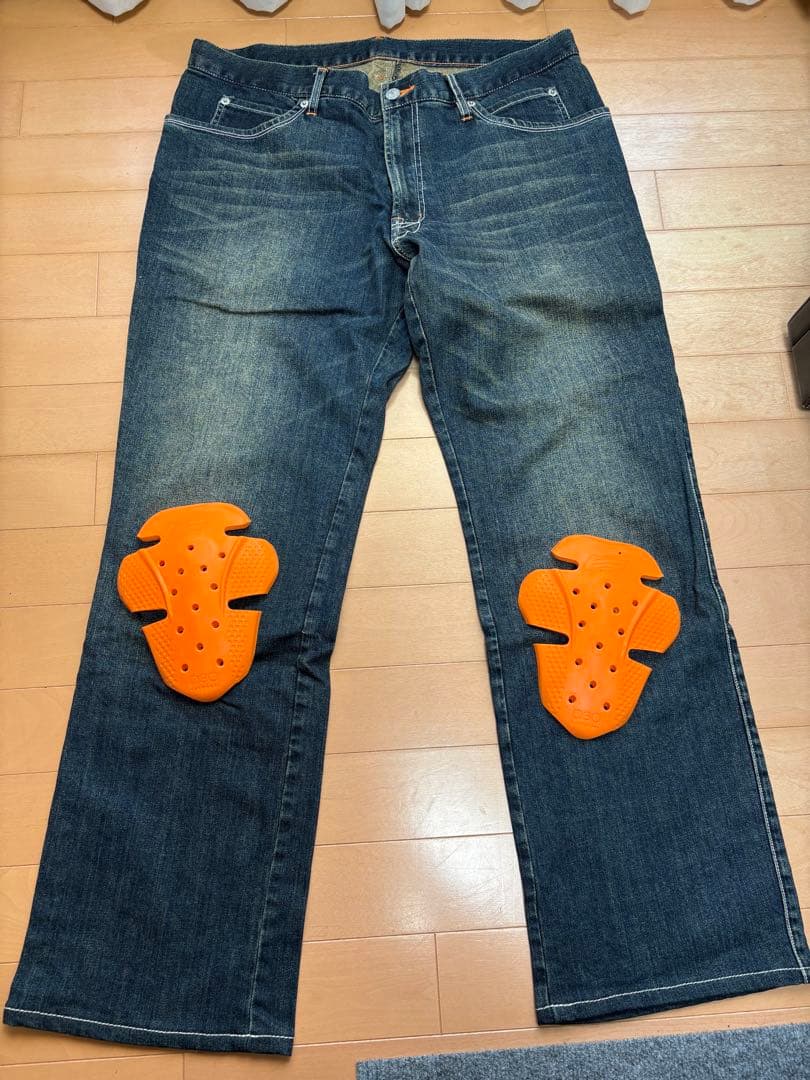 ヒョウドウ　hyod スポーツデニムパンツ　サイズ36 膝パッド付き ヒョウドウ hyod スポーツデニムパンツ サイズ36 膝パッド付き - メルカリ
