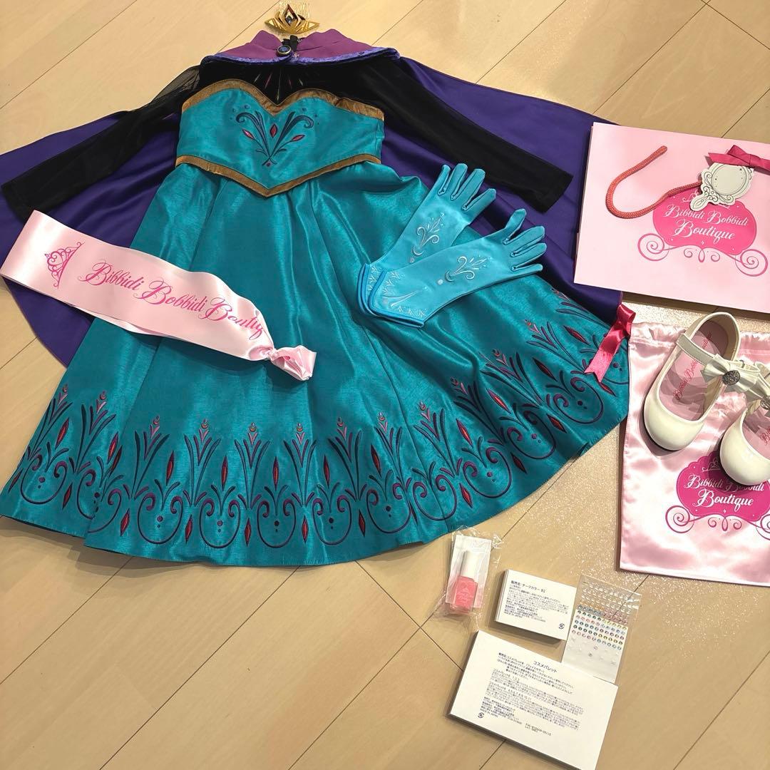 ディズニー ビビディバビディブティック エルサ プレミアムドレス 100