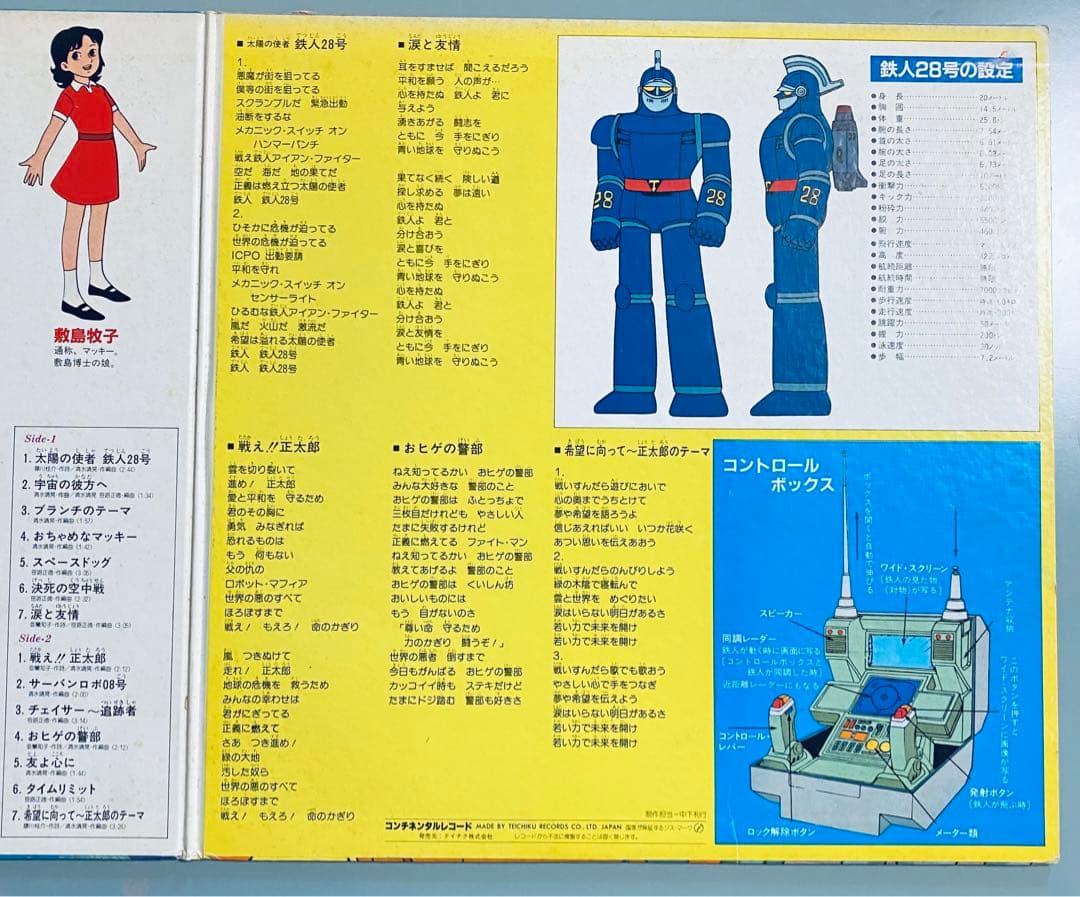 オリジナル・サウンドトラック盤 太陽の使者 鉄人28号 レコード LP