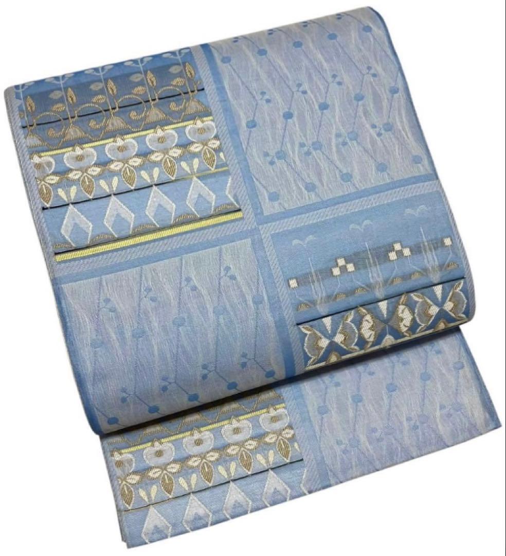 夏帯 袋帯 六通柄 正絹 格子柄 葉文 未使用 イ6533 楽天市場】【3/1 0:00-3/2 9:59☆10%OFFクーポン】夏帯 【橋本清