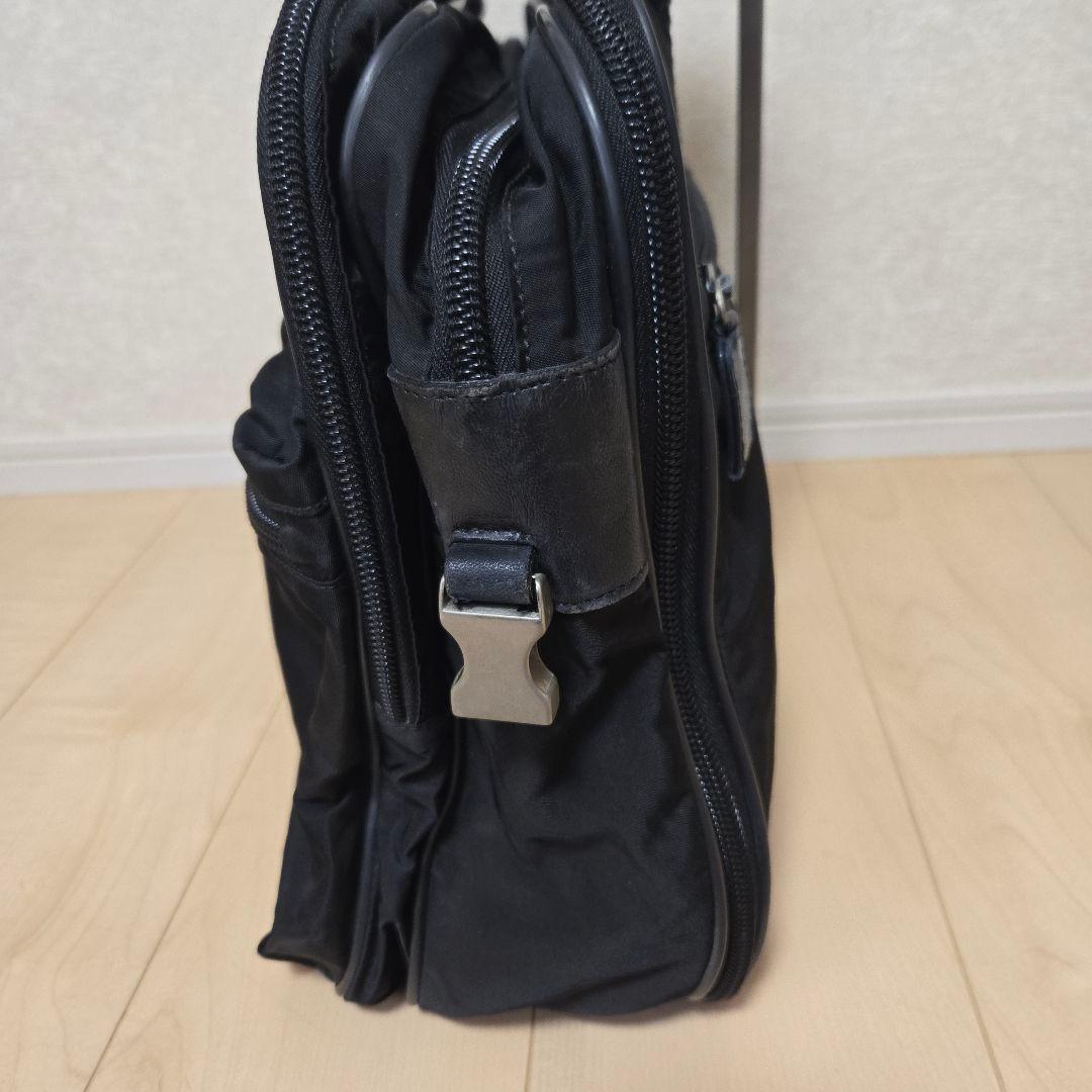 プラダ ブリーフケース ショルダー 三角ロゴ ナイロン ブラック