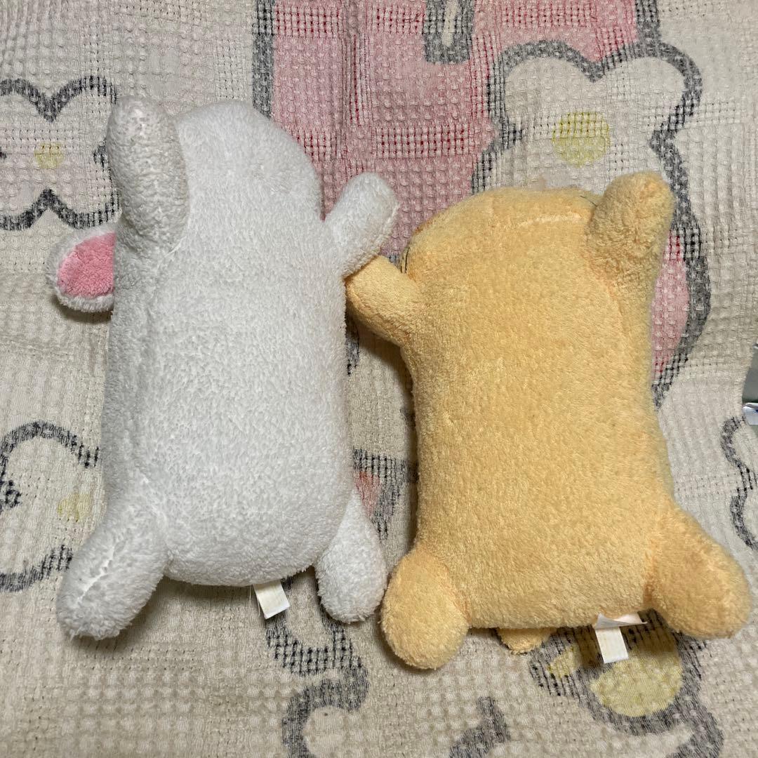 フリッカまつもと ウサギ＆タヌキ ぬいぐるみ 中古品 バラ売り不可