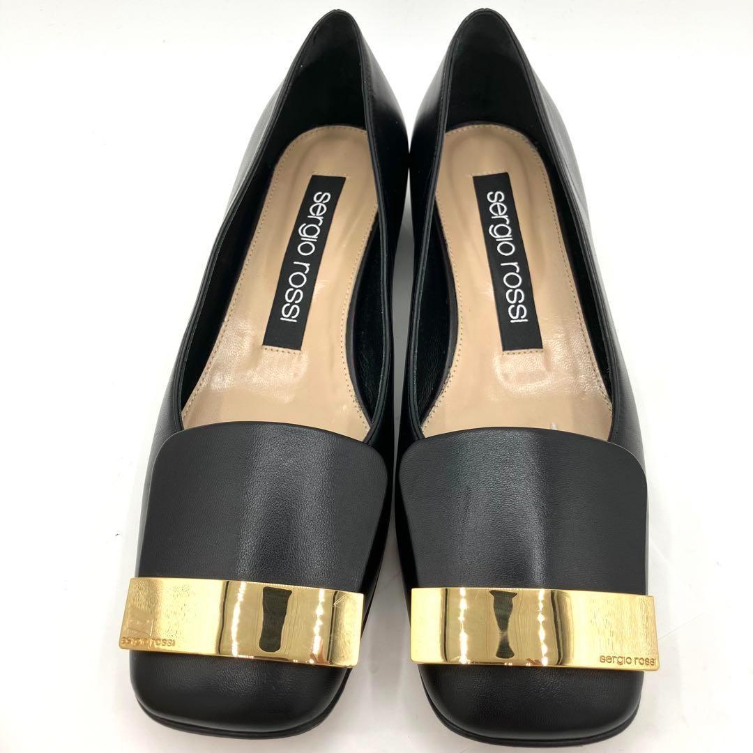 現行品・美品　セルジオロッシ　SR1 バレリーナ　フラットパンプス　24.5cm