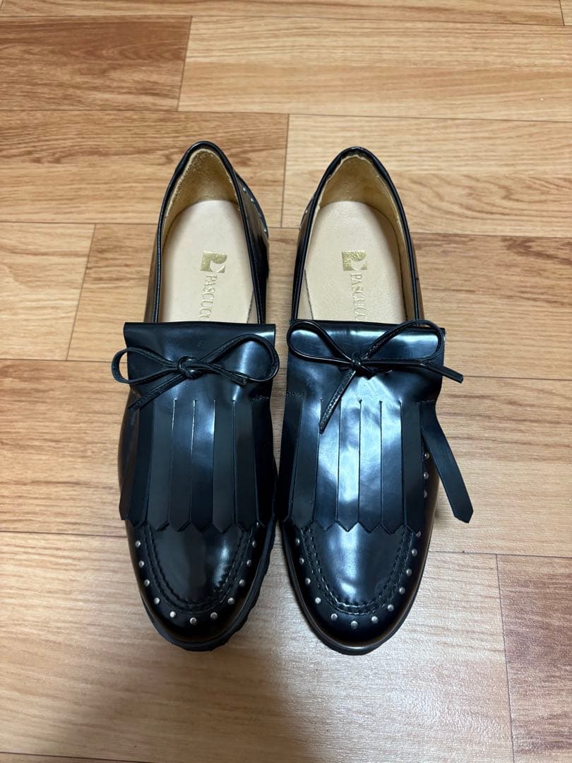 hi-toさん専用　パスクッチ　ローファー　サイズ39 パスクッチ PASCUCCI ラウンドトウベーシックローファー （ブラック