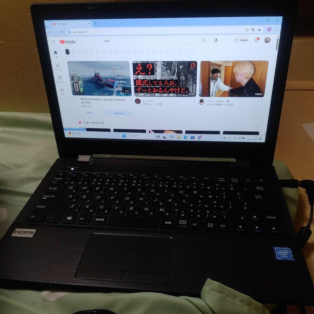 mouse PC W331AU SSD240GBメモリ8GBお値下げ品