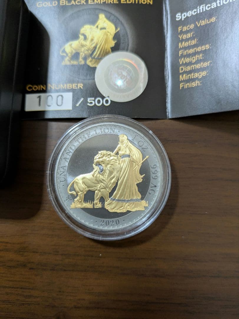 ウナとライオン 金メッキコイン 100/500 - メルカリ