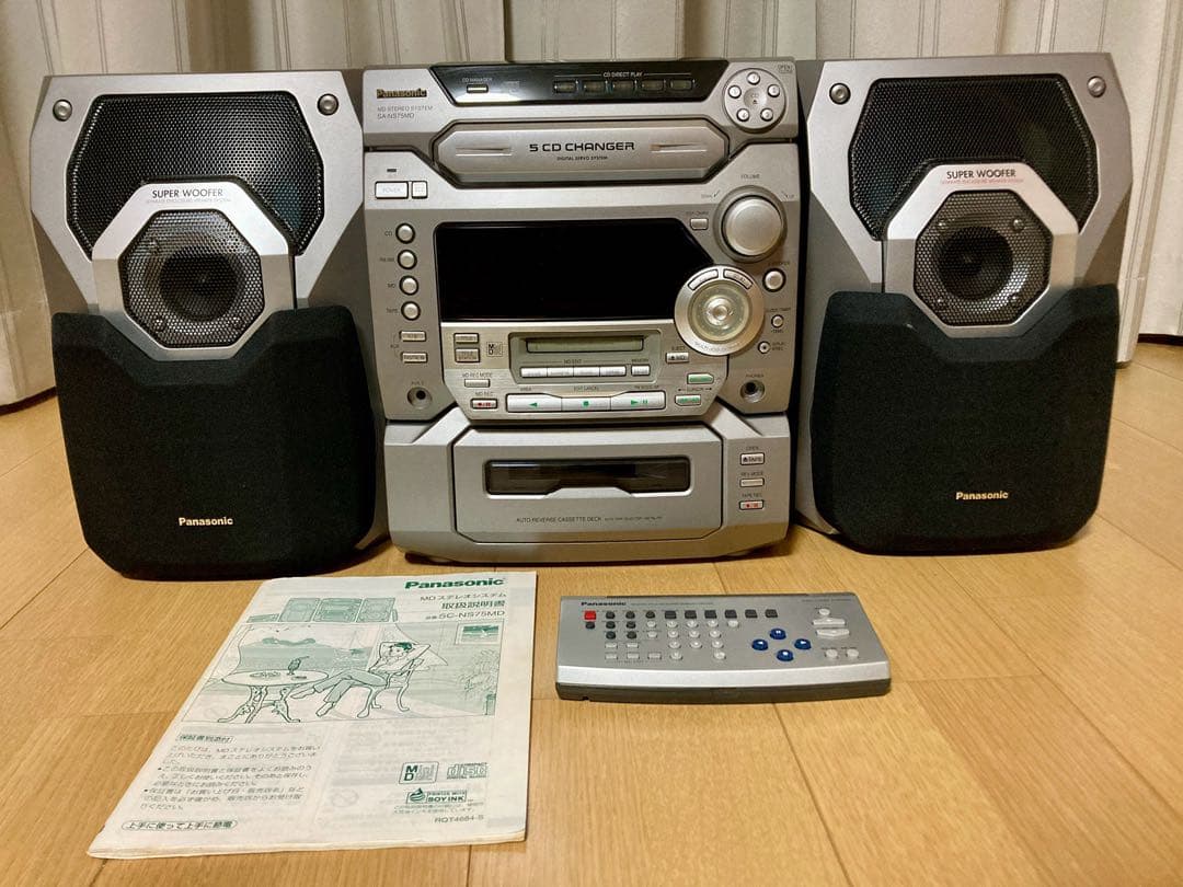 Panasonic SB-NS75 MDミニコンポ 5CDチェンジャー Panasonic SC-NS75MD [MiniDisc Wiki]