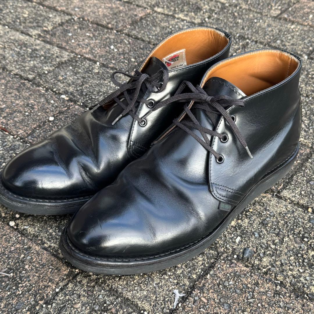 レッドウィング ポストマン チャッカ 27.5cm US 9 1/2 黒9196 - メルカリ