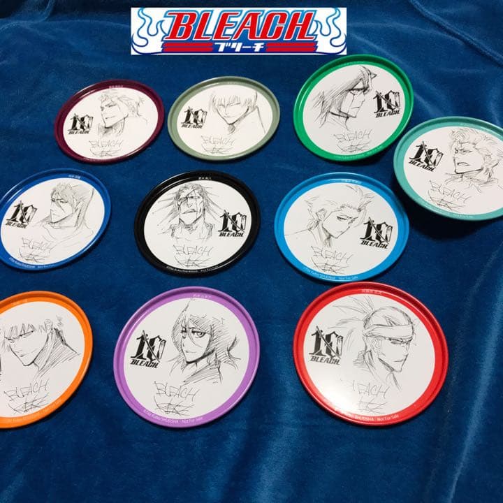 BLEACH ブリーチ 10周年記念 缶コースター 希少 全10種セ