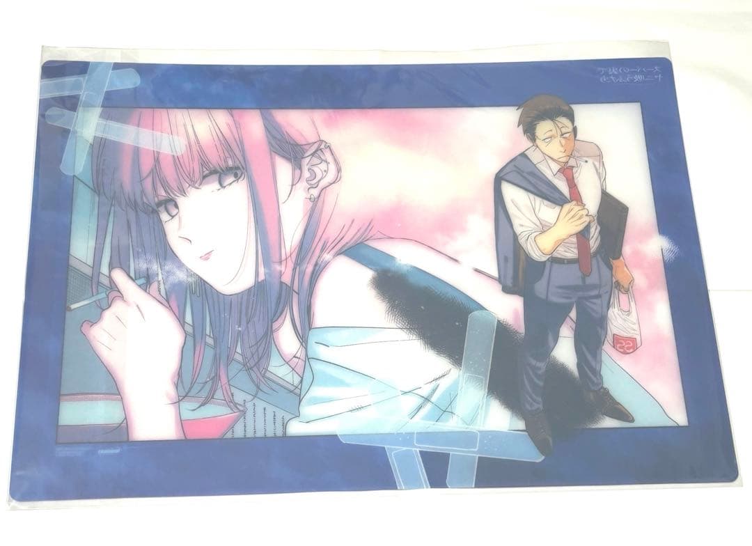 メロンブックス 漫画祭り デスクマット スーパーの裏でヤニ吸うふたり