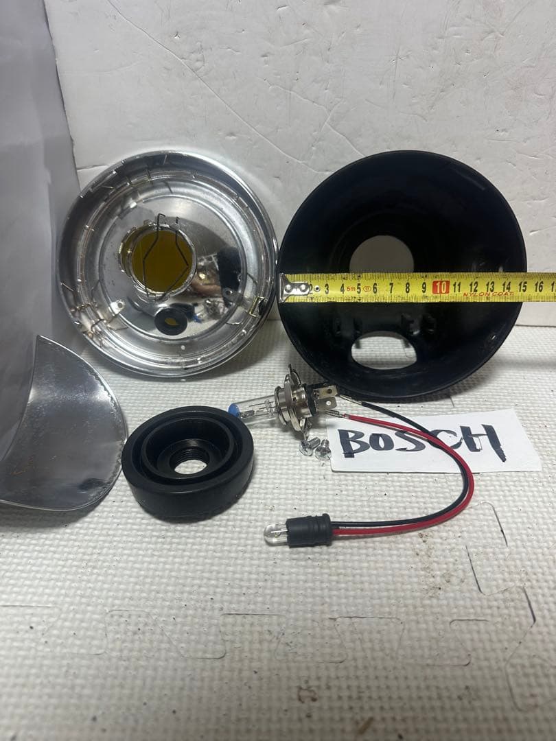当時物希少絶版パーツモンキー用BOSCH製異形凸凹レンズ付きヘッド